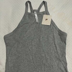 Fabletics, grey racer back tank, size M